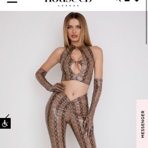 House of CB Brown Python set